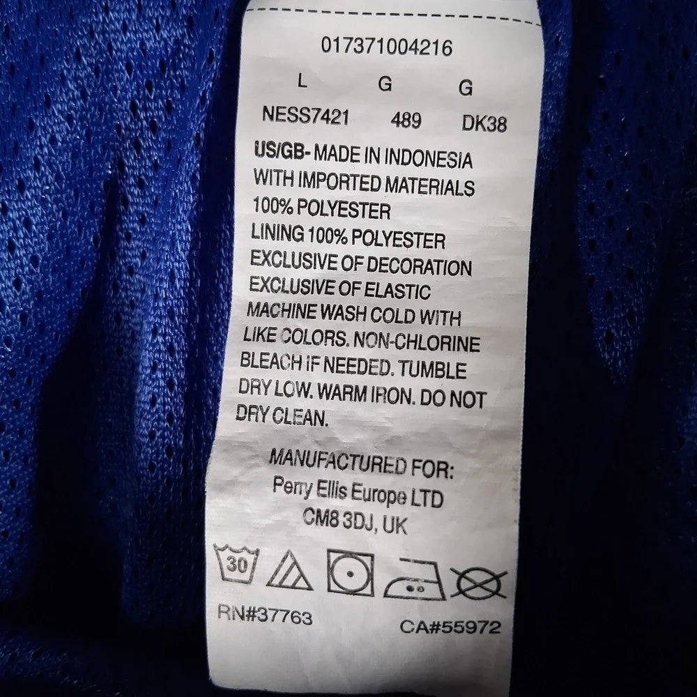 Nike Volley Swim Shorts Men Size Large X 8.5 Blue Drawstring Pockets Mesh Lined